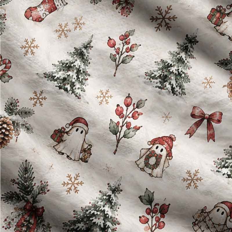 Soulisfree A Christmas Forest Dream Fuzzy Cardigan Sweater