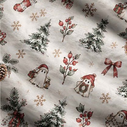 Soulisfree A Christmas Forest Dream Fuzzy Cardigan Sweater