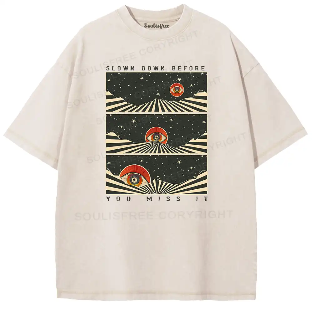 Staring Into the Infinite Washed T-shirt