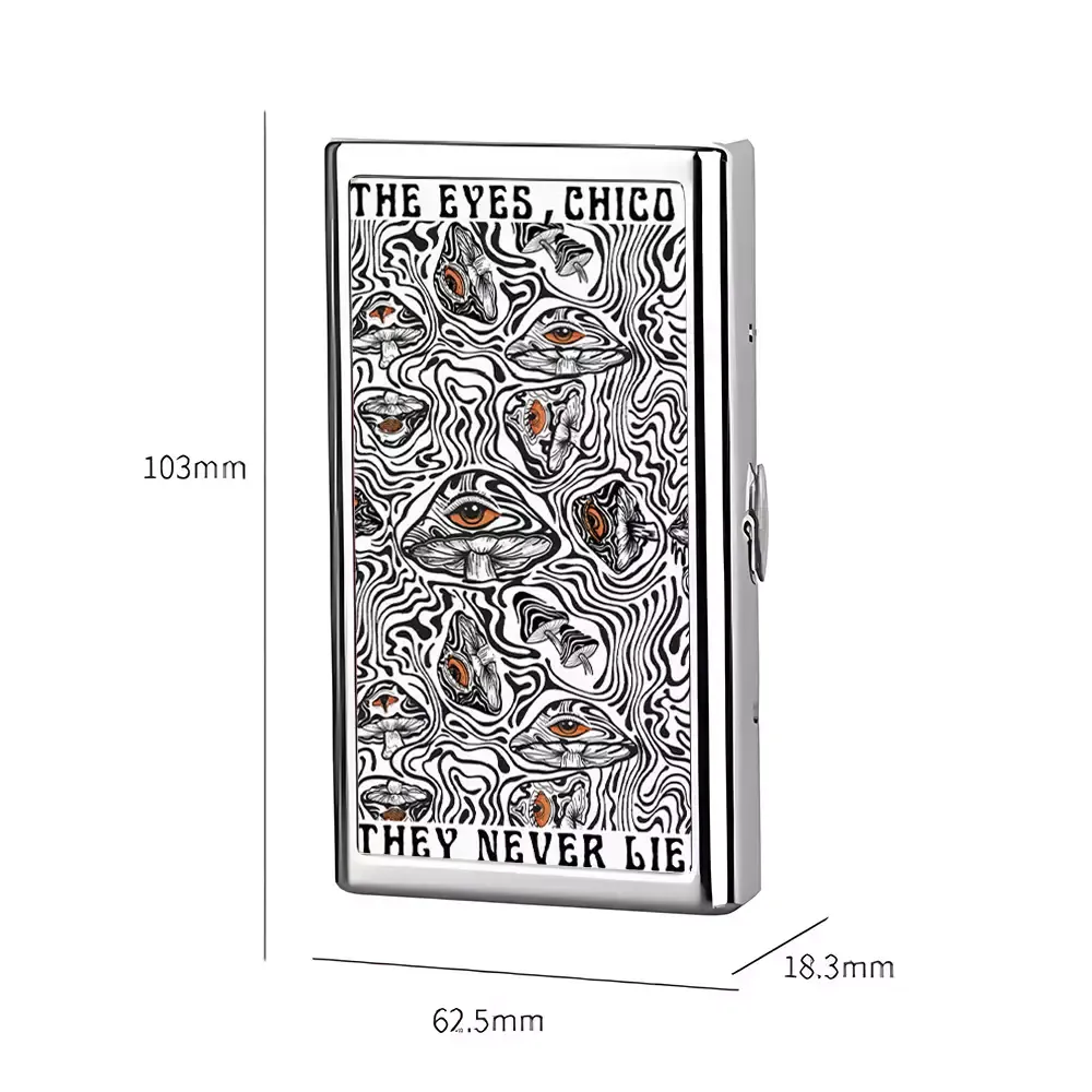 Soulisfree Eyes Never Lie Mushroom Metal Pocket Case