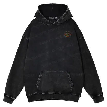 Psychedelic Attack Washed Hoodie