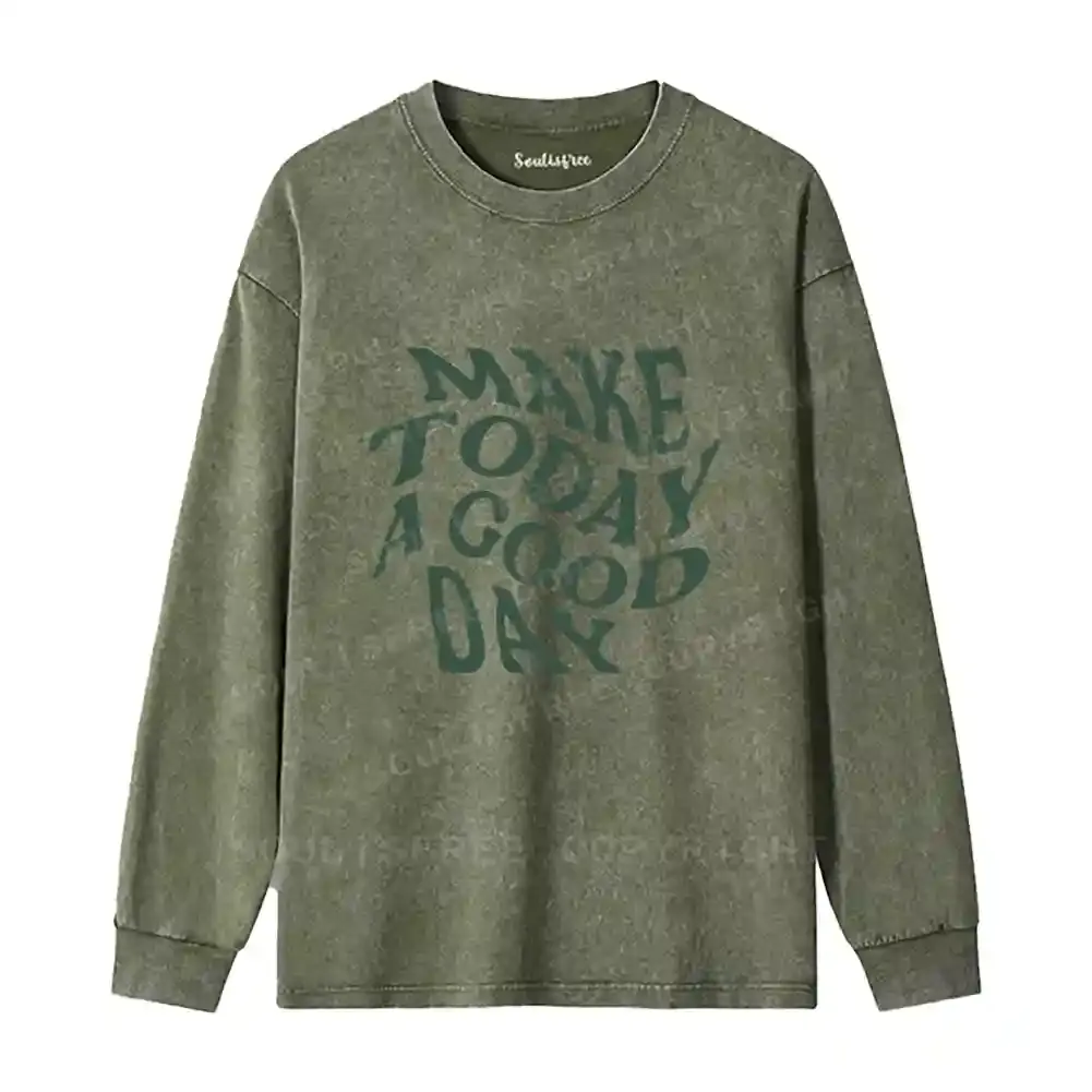 The Good Day Project Washed Long Sleeve Shirt