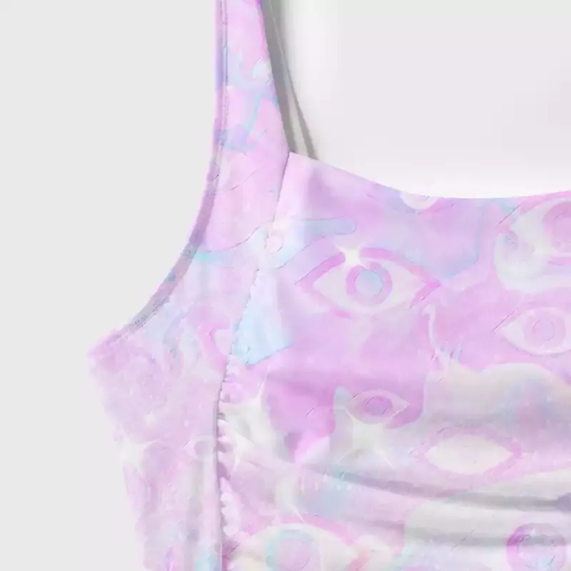 Soulisfree Aura Gradient Third Eye One‑Piece Swimsuit
