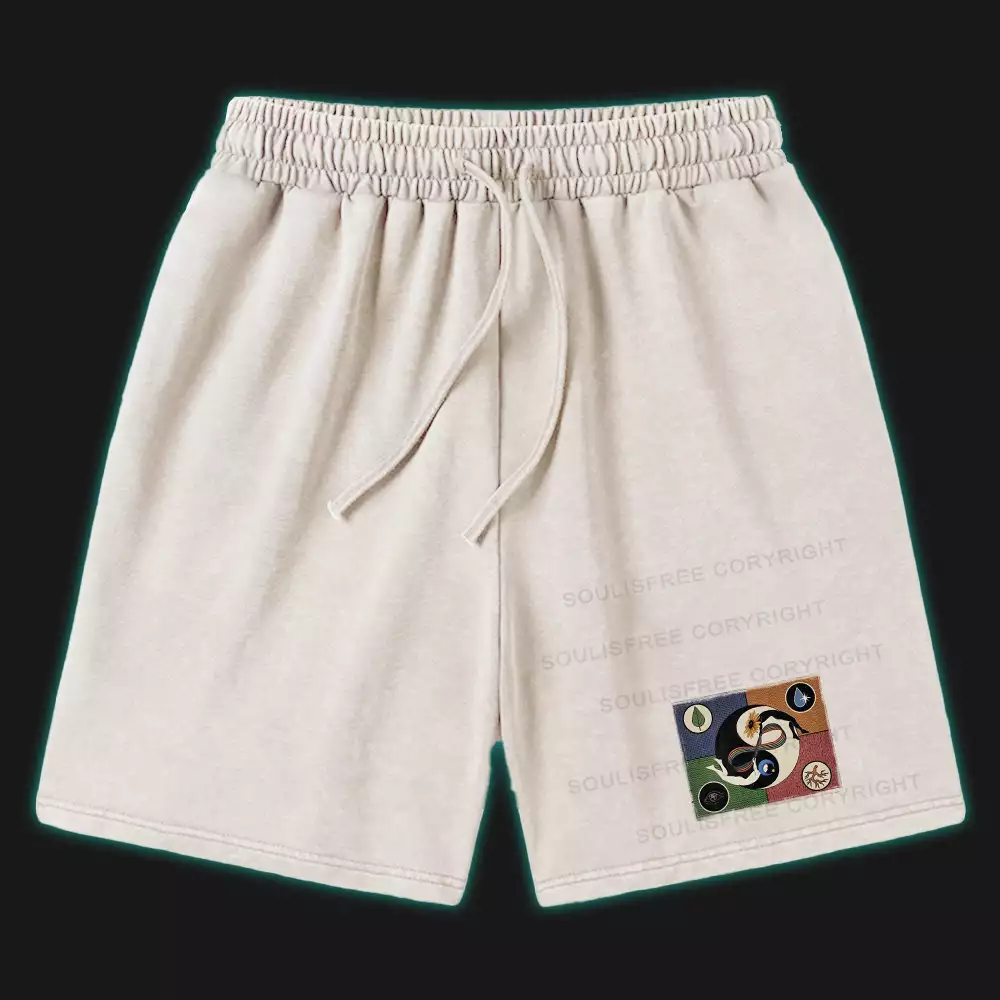 Day Or Night Washed Shorts