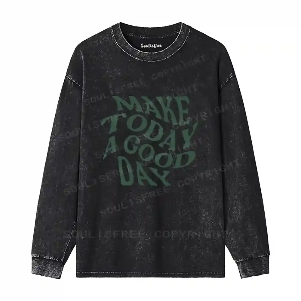 The Good Day Project Washed Long Sleeve Shirt