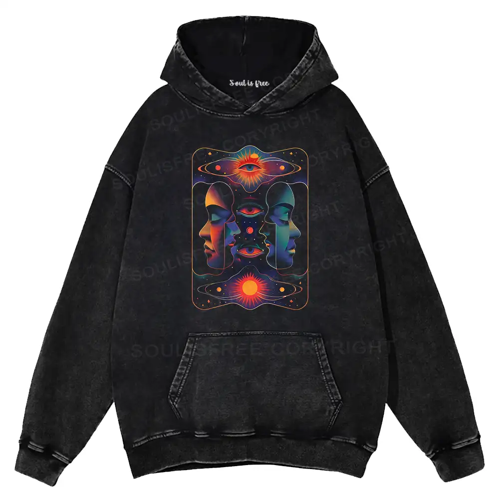 Self-exploration Washed Hoodie