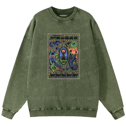 Mysterious Place Washed Sweatshirts