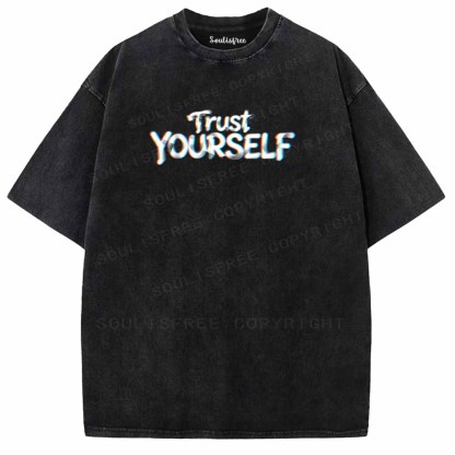 Soulisfree TRUST YOURSELF Washed Tee