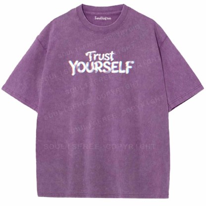 Soulisfree TRUST YOURSELF Washed Tee