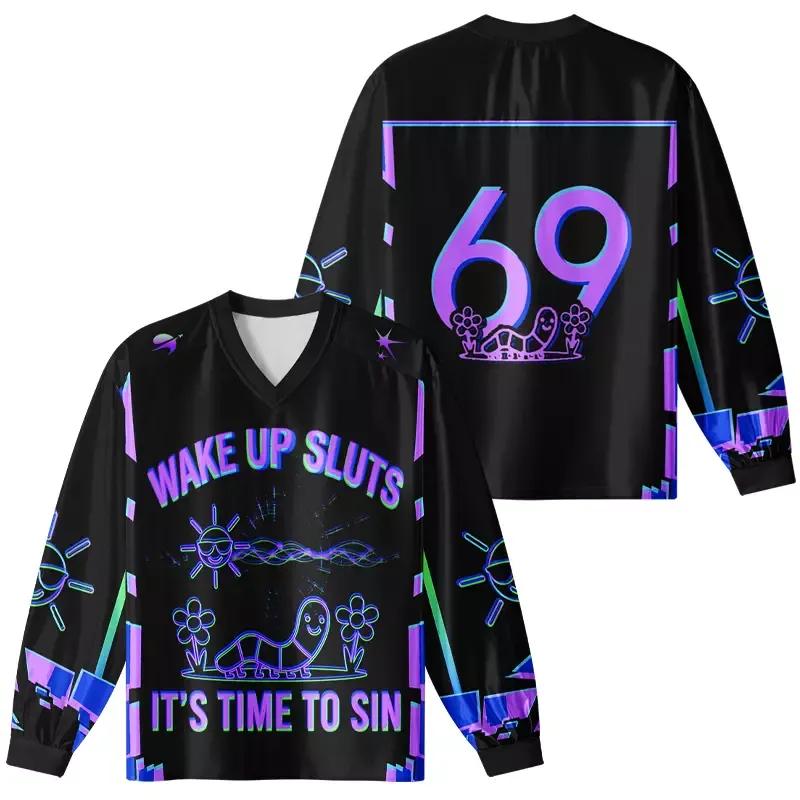 Soulisfree WAKE UP SLUTS IT'S TIME TO SIN Long Sleeve Jersey