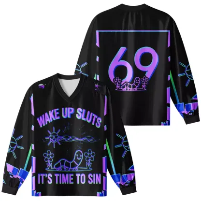 Soulisfree WAKE UP SLUTS IT'S TIME TO SIN Long Sleeve Jersey