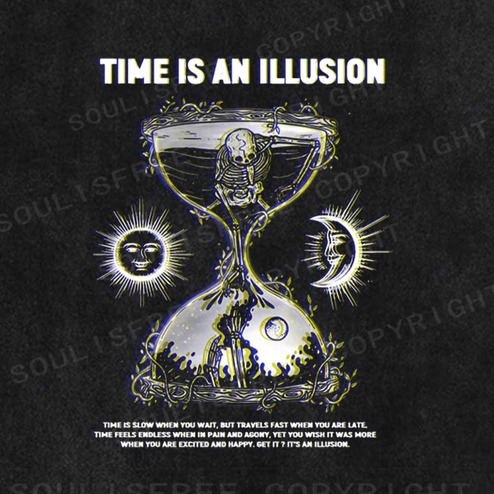 Soulisfree TIME IS AN ILLUSION Washed Tee