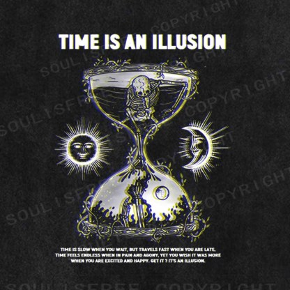 Soulisfree TIME IS AN ILLUSION Washed Tee