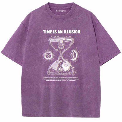 Soulisfree TIME IS AN ILLUSION Washed Tee