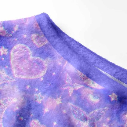 Soulisfree Cosmic Love Fuzzy Off-Shoulder Sweater