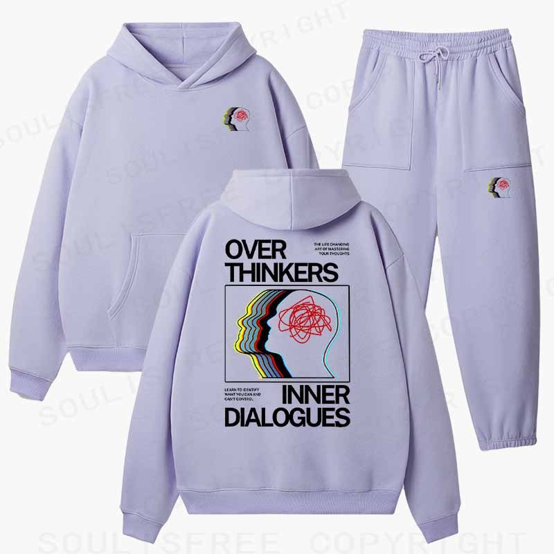 Soulisfree Cognitive Flux Echo Neural Loop Aesthetic Cotton Fleece Hoodie Set