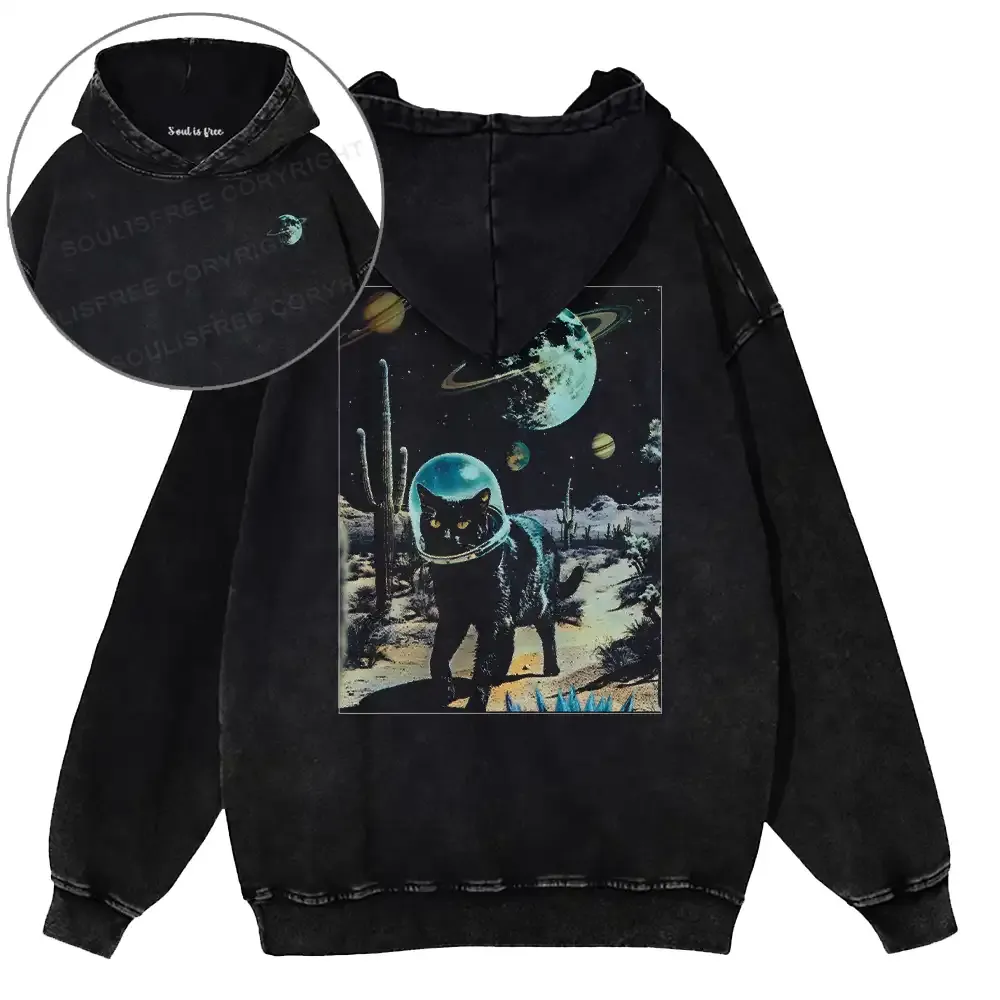 Designed Survival Of The Fittest Washed Hoodie