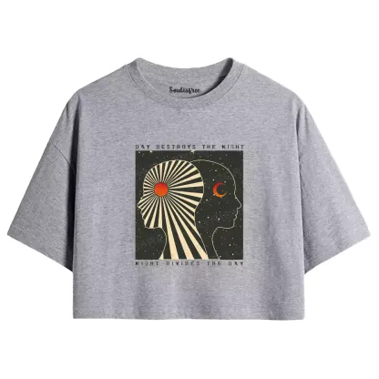 Day Destroys The Night Crop Top 