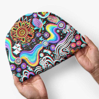 Soulisfree Glitch Cosmic Dream Fuzzy Beanie