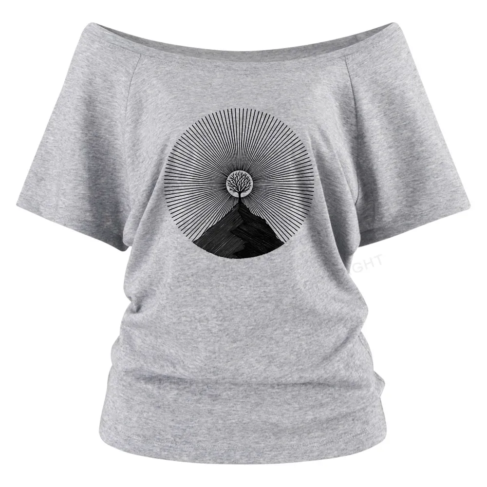 Designed Your Mountain Off Shoulder Top