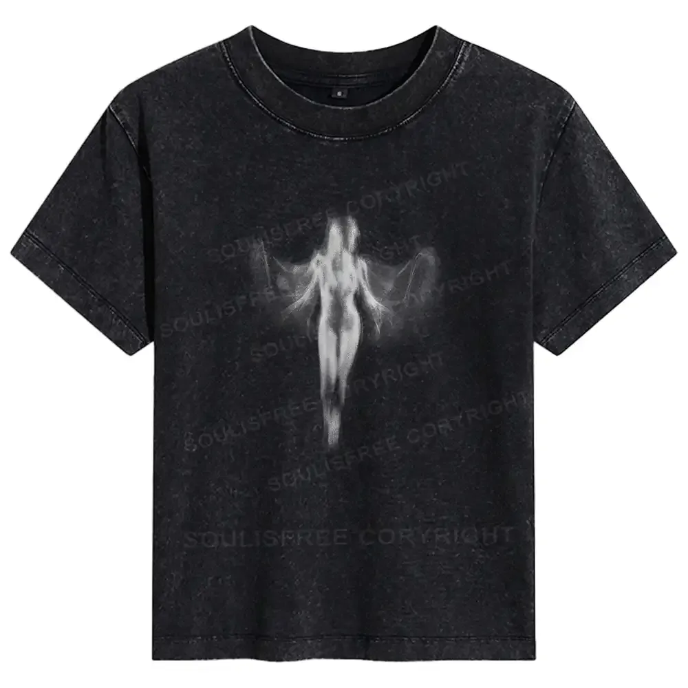 Designed Shadow Series : Woman Ⅸ Basic Washed T-shirt