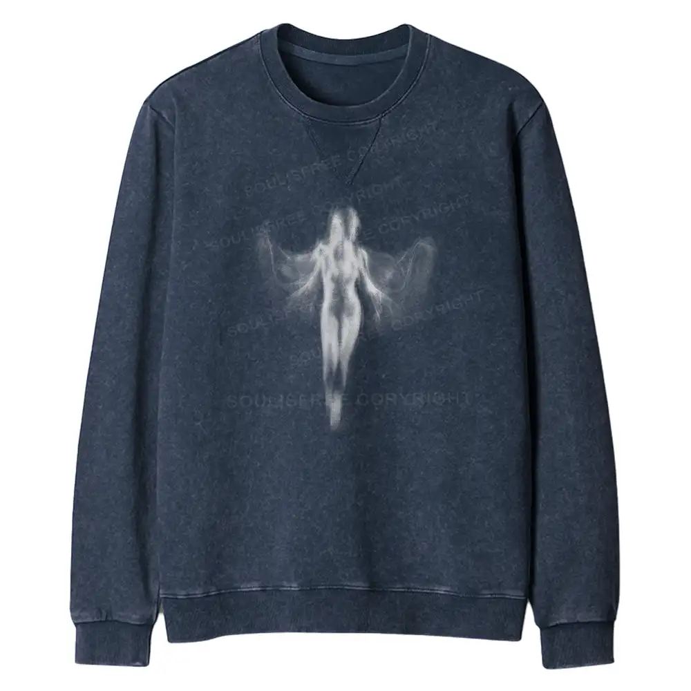 Shadow Series : Woman Ⅸ Regular Fit Washed Sweatshirt