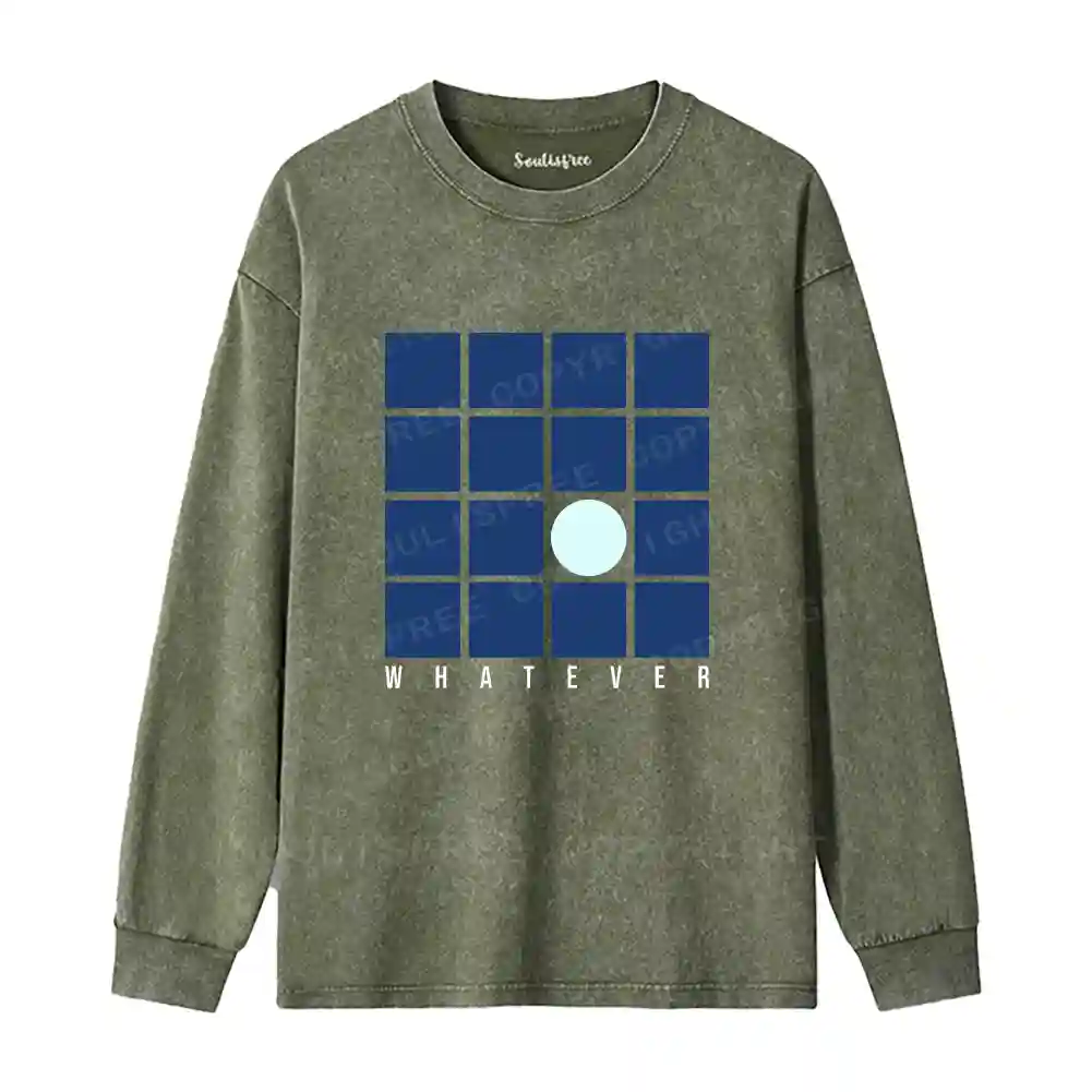 Casual Detachment Washed Long Sleeve Shirt