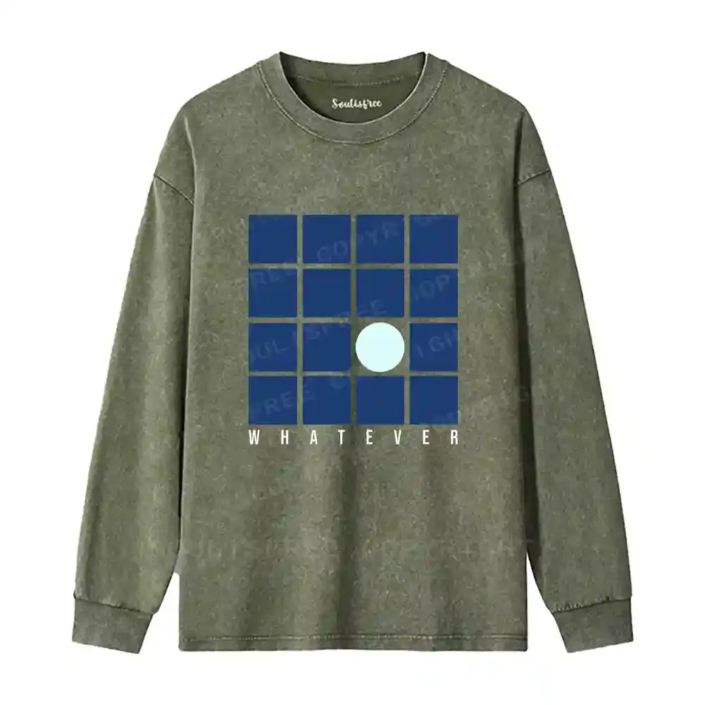 Casual Detachment Washed Long Sleeve Shirt