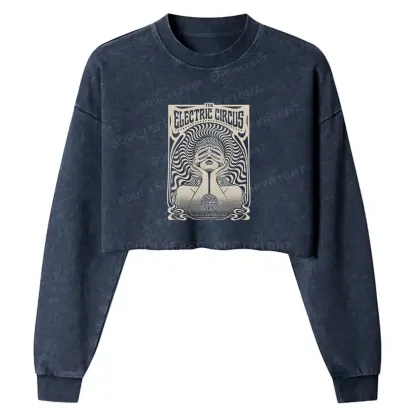 Spiritual Exploration Washed Cropped Sweatshirt