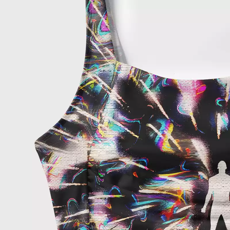 Soulisfree Ethereal Trippy Energy One‑Piece Swimsuit
