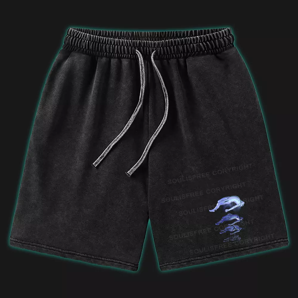 The Escape Of Consciousness Washed Shorts