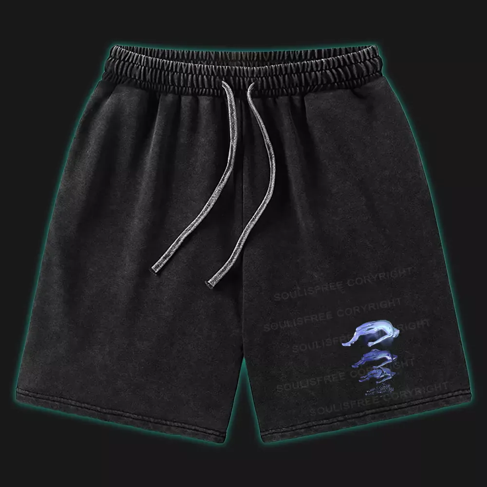 Designed The Escape Of Consciousness Washed Shorts