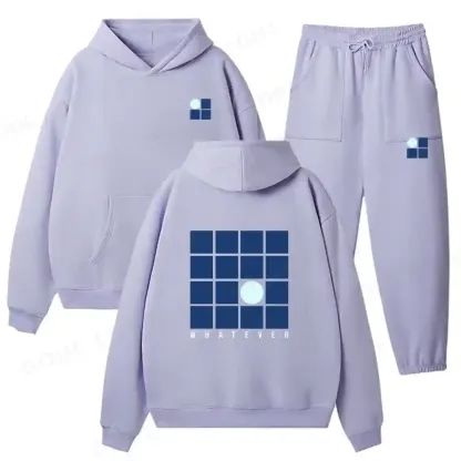 Casual Detachment Fleece Hoodie Set