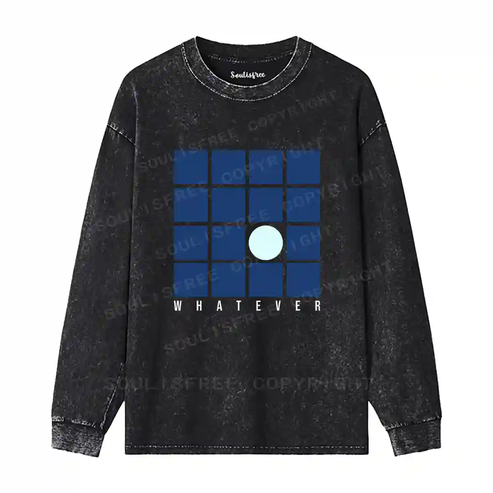 Casual Detachment Washed Long Sleeve Shirt