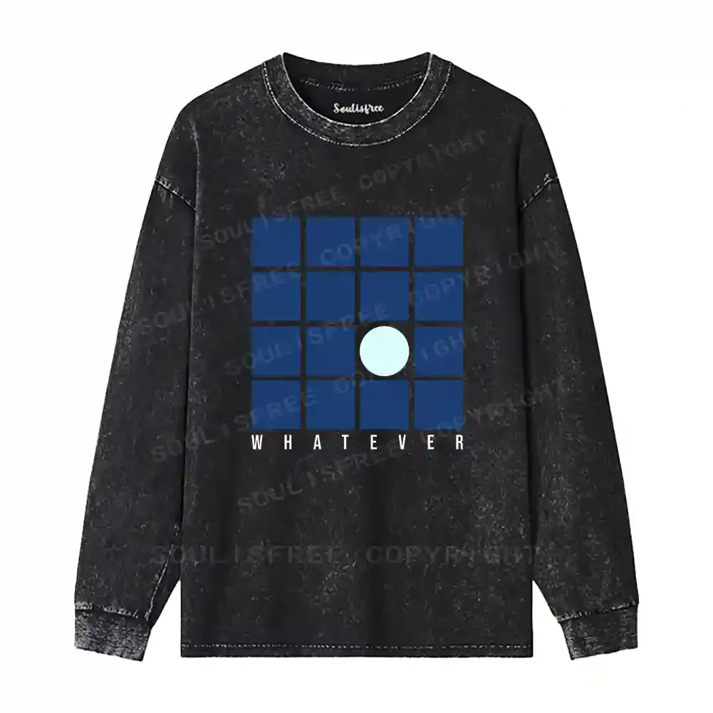 Casual Detachment Washed Long Sleeve Shirt