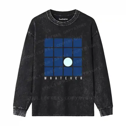 Casual Detachment Washed Long Sleeve Shirt