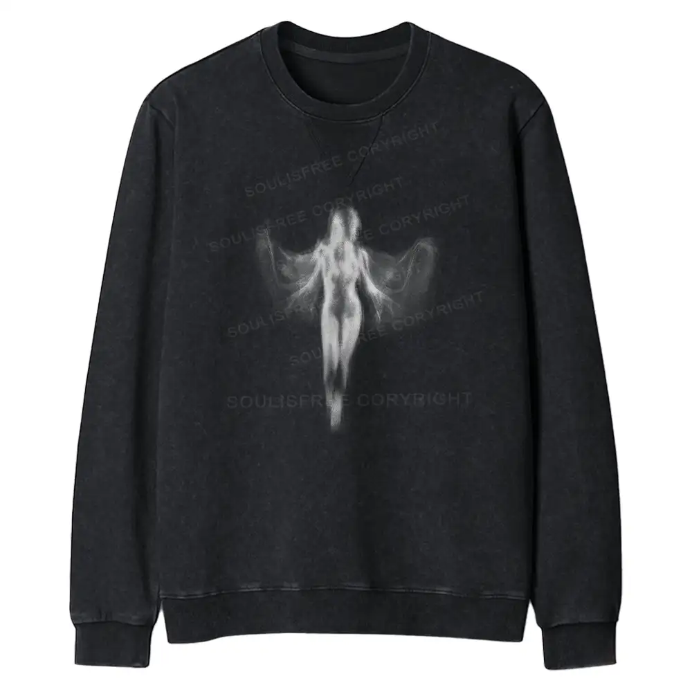 Shadow Series : Woman Ⅸ Regular Fit Washed Sweatshirt