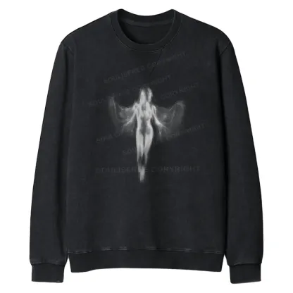 Shadow Series : Woman Ⅸ Regular Fit Washed Sweatshirt