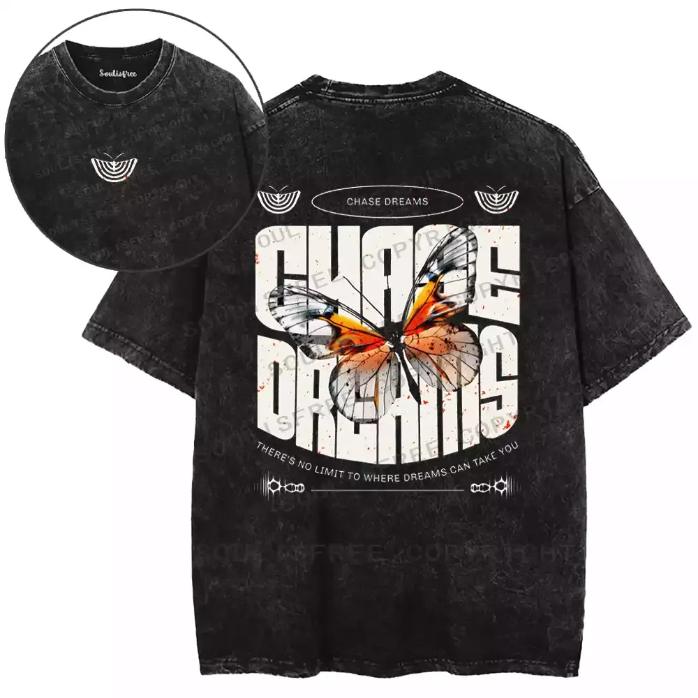 Chase Dreams Butterfly Washed T-shirt