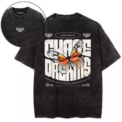Chase Dreams Butterfly Washed T-shirt