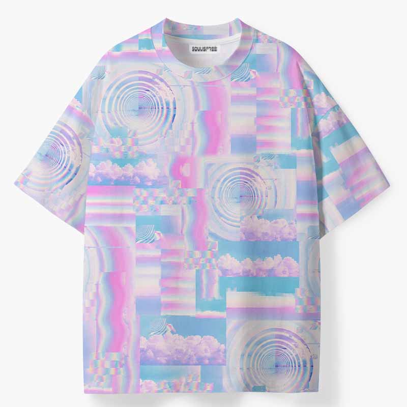 Soulisfree TUNED TO ANOTHER REALITY ECO‑PERF Graphic Tee