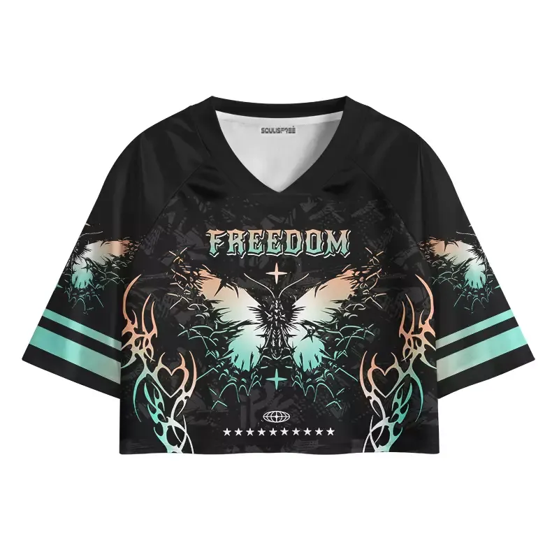 Designed Soulisfree Freedom in Motion Cropped Jersey