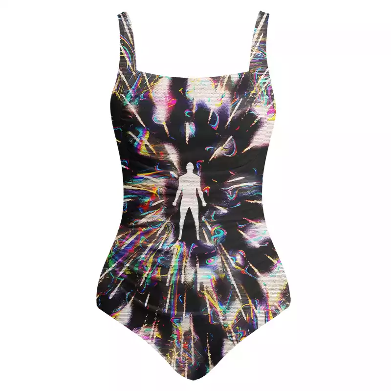 Soulisfree Ethereal Trippy Energy One‑Piece Swimsuit