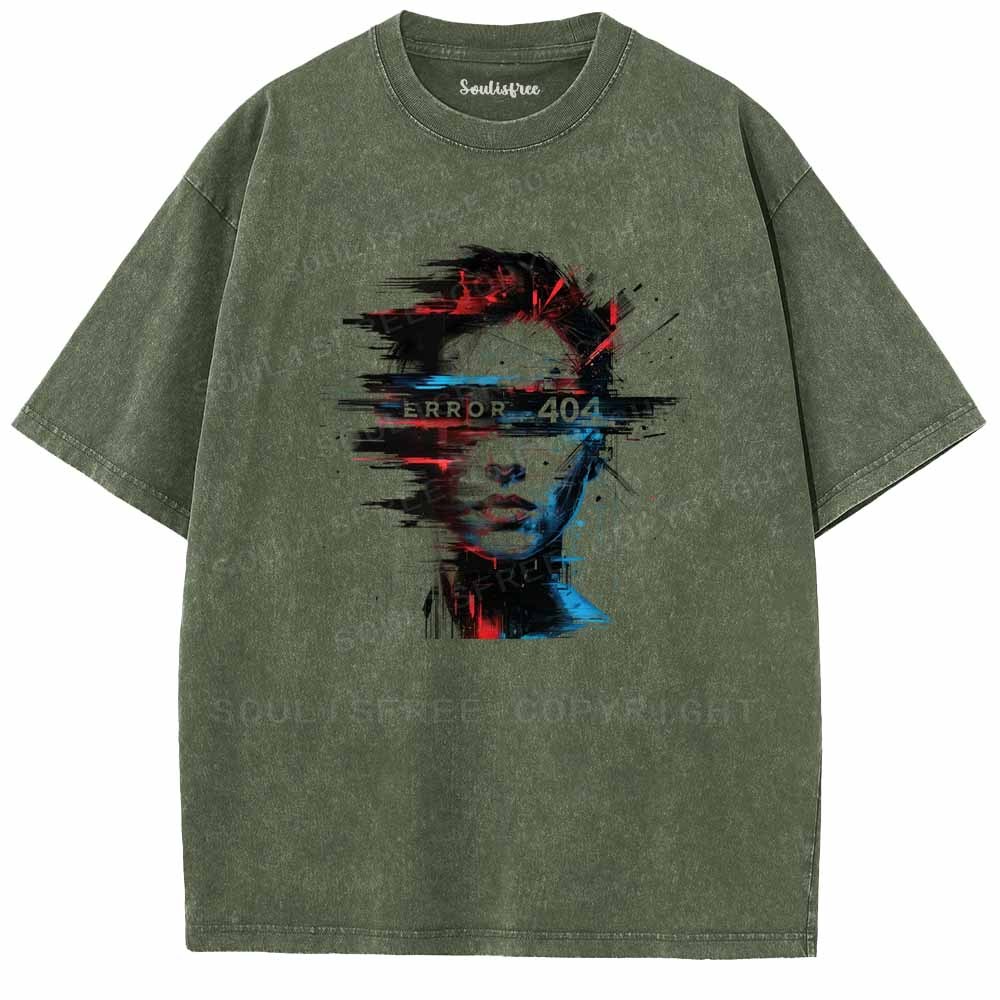 Soulisfree Error 404 Washed Tee
