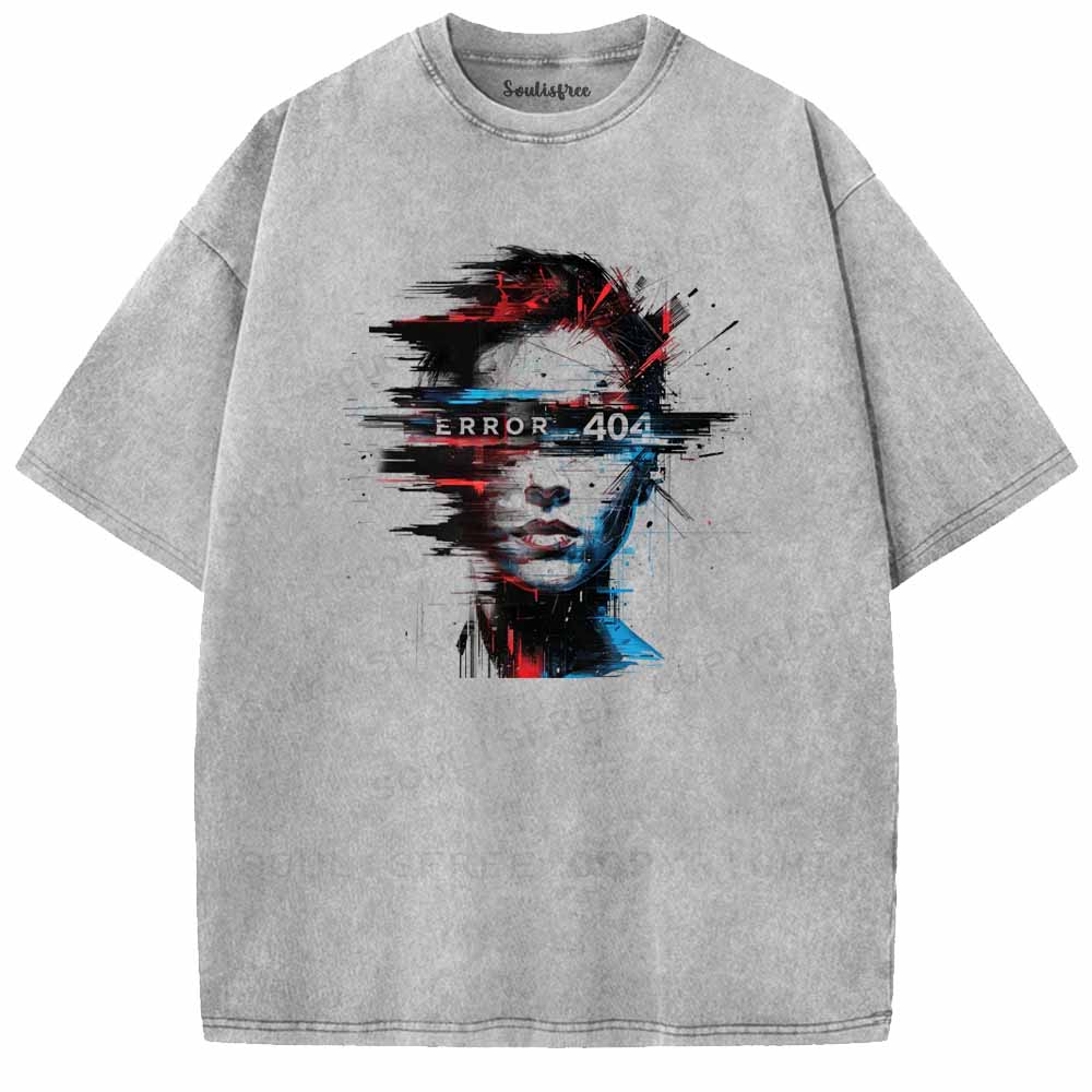 Soulisfree Error 404 Washed Tee