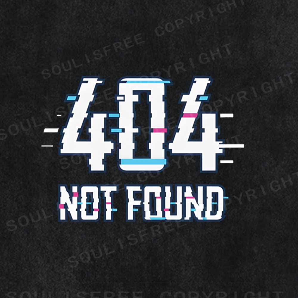 Soulisfree  404 NOT FOUND Washed Tee