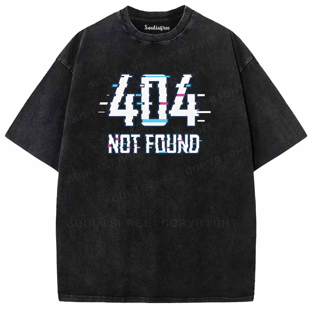 Soulisfree  404 NOT FOUND Washed Tee