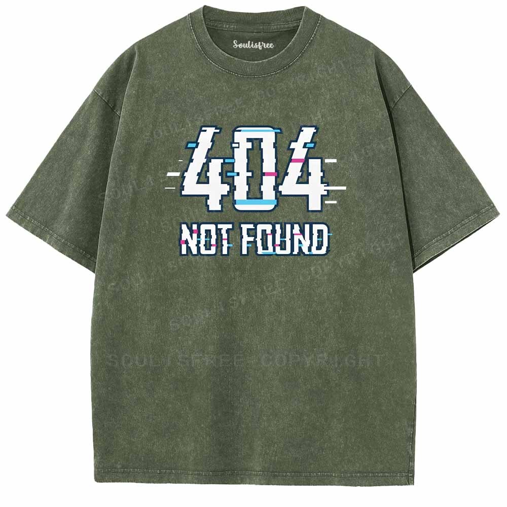 Soulisfree  404 NOT FOUND Washed Tee