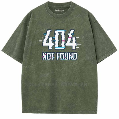 Soulisfree  404 NOT FOUND Washed Tee