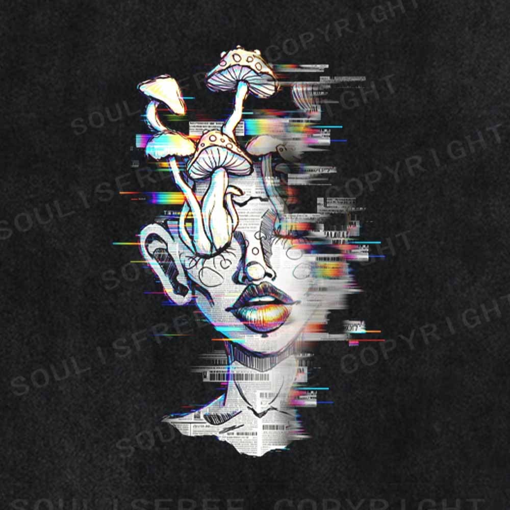 Soulisfree Fungi Growing In My Mind Washed Tee